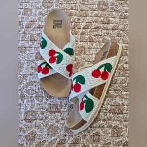 Dirty Laundry Twilah Cherry Slides 9.5